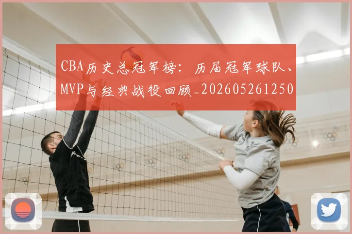 CBA历史总冠军榜：历届冠军球队、MVP与经典战役回顾_20260526125031